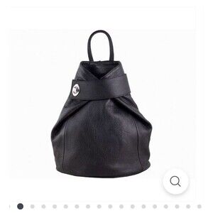 Borgo Degli Etruschi. Italian Leather Top Handle Backpack Purse Shoulder Bag